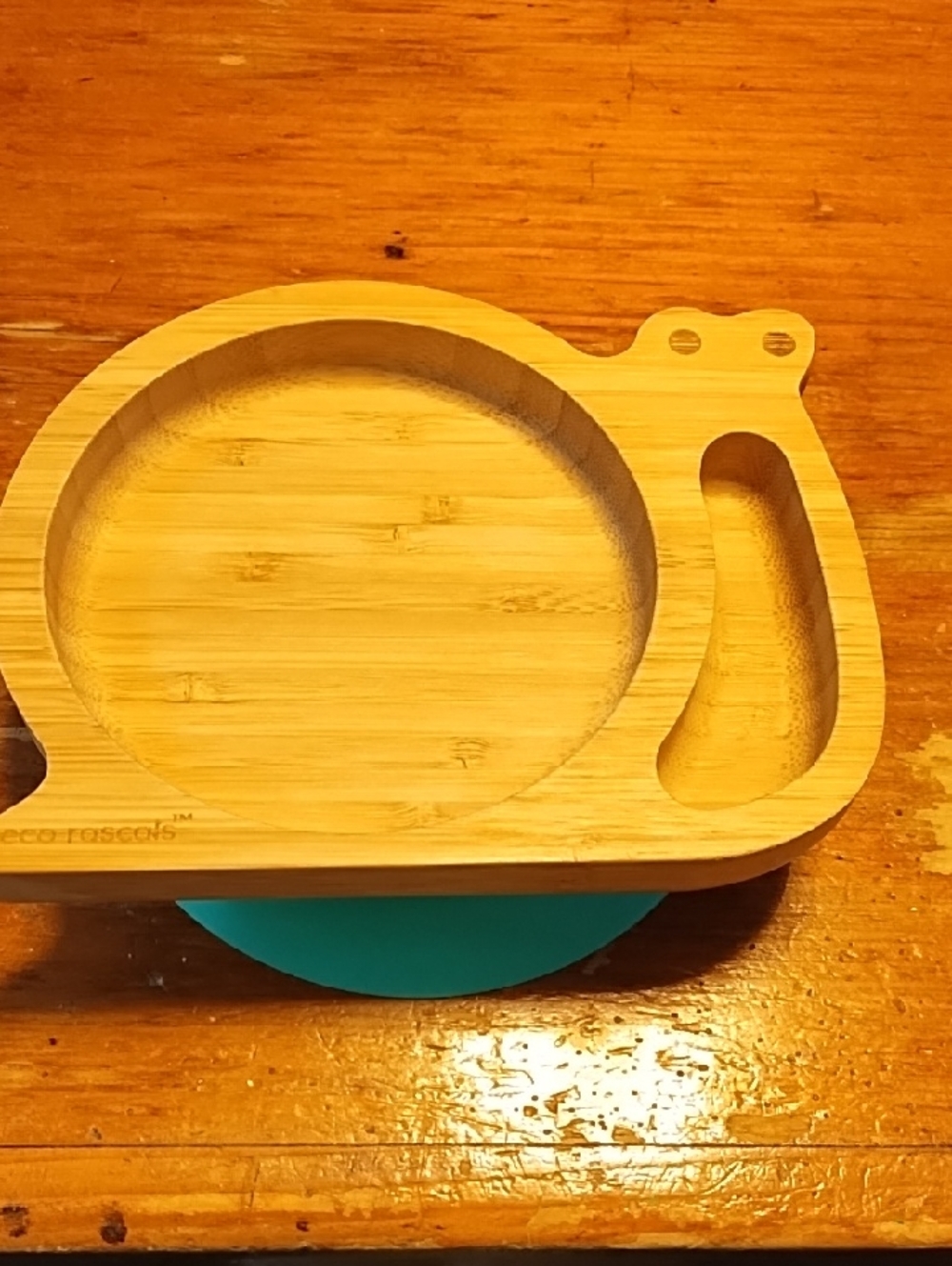 Eco Rascals snail bamboo plate